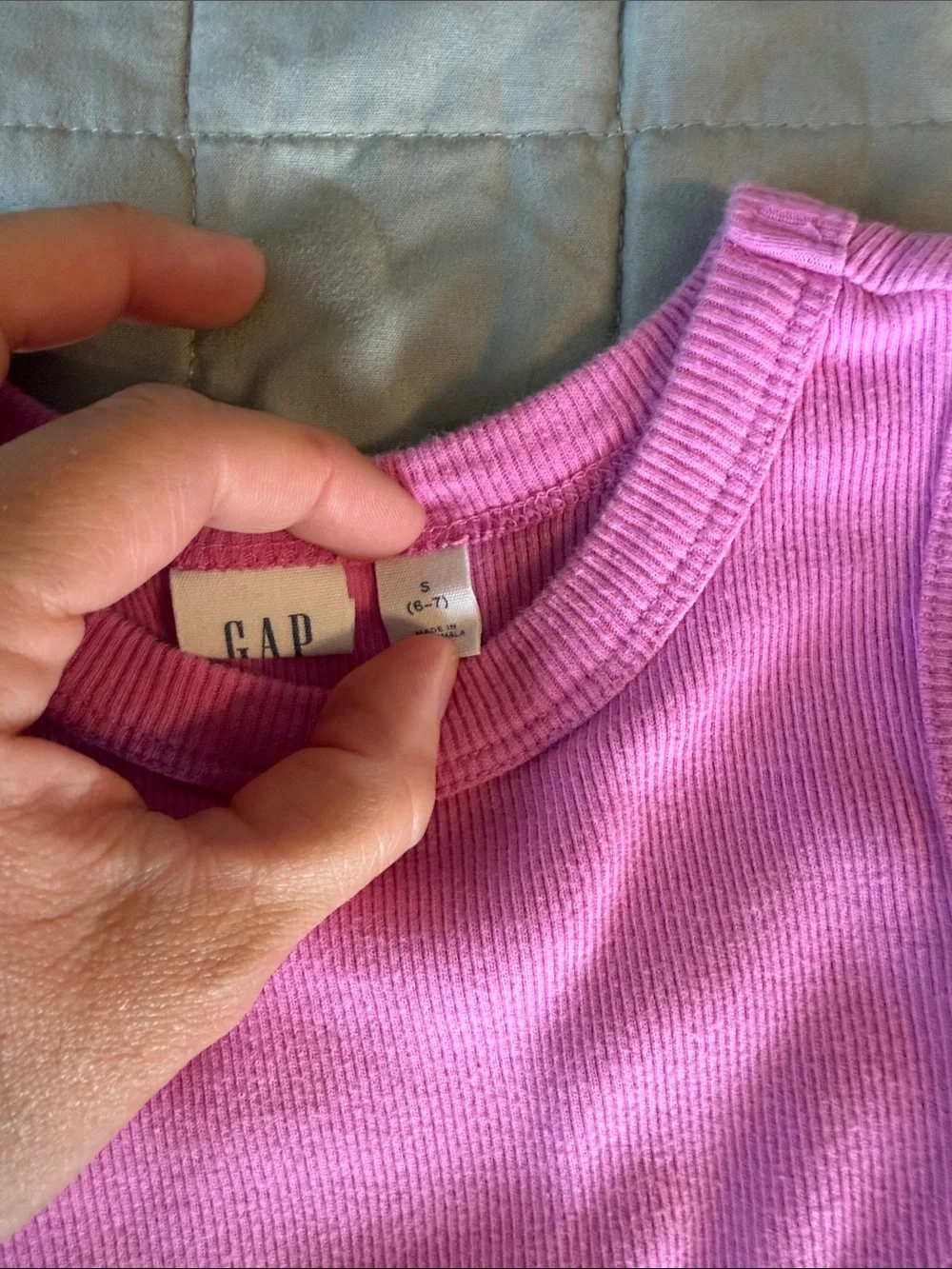 Girls Pink Knit Tank Top - Gap